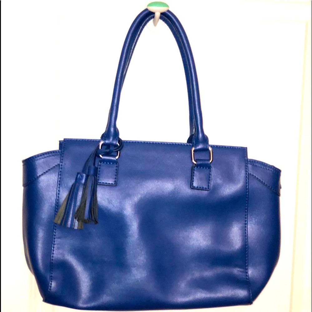 DANIER Royal Blue leather handbag - like new!